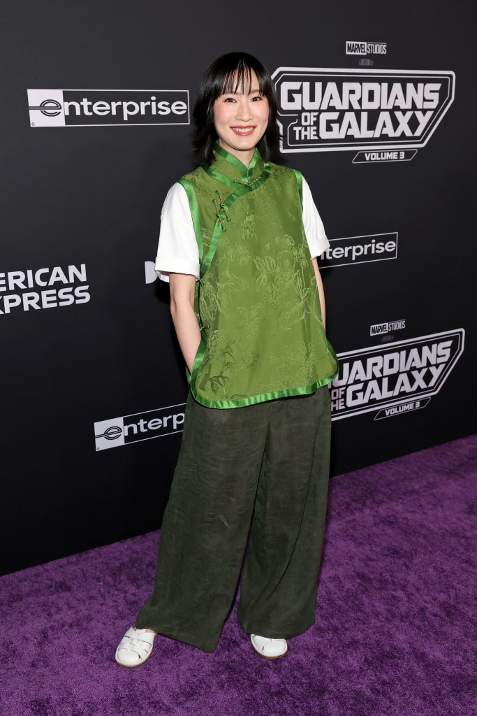 HOLLYWOOD, CALIFORNIA - APRIL 27: Meng'er Zhang attends the Guardians of the Galaxy Vol. 3 World Premiere at the Dolby Theatre in Hollywood, California on April 27, 2023. (Photo by Jesse Grant/Getty Images for Disney)