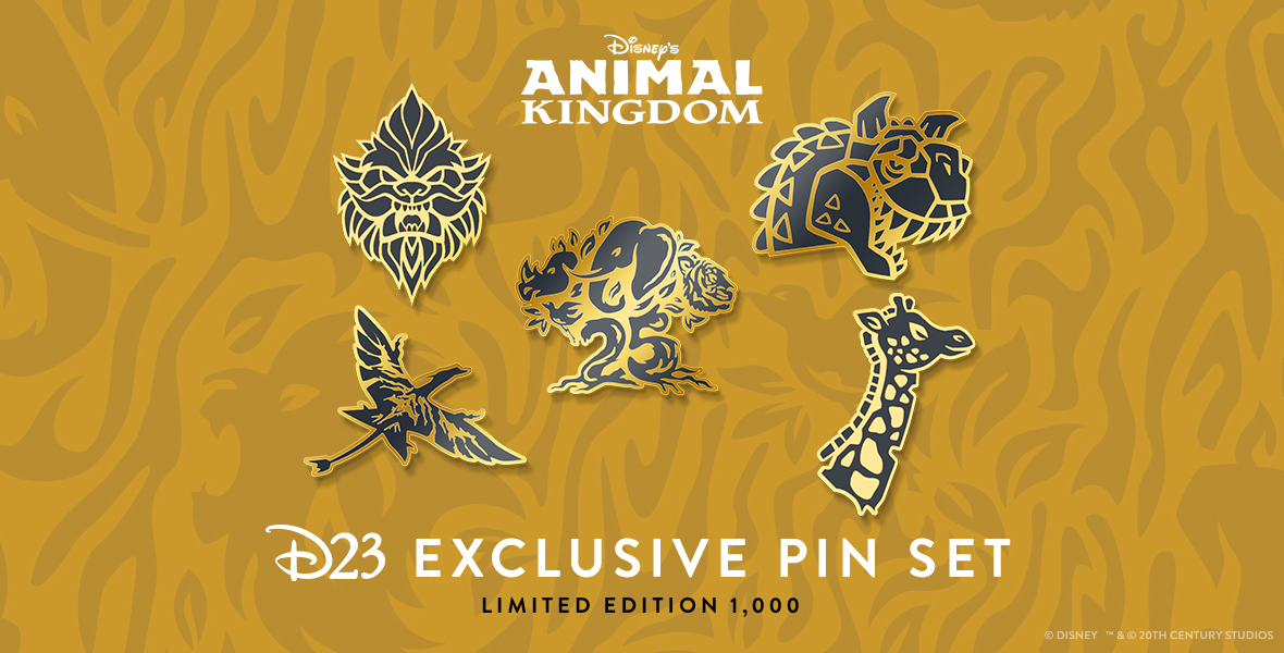 Beyond Wild Pin Set Celebrating Disney's Animal Kingdom 25th