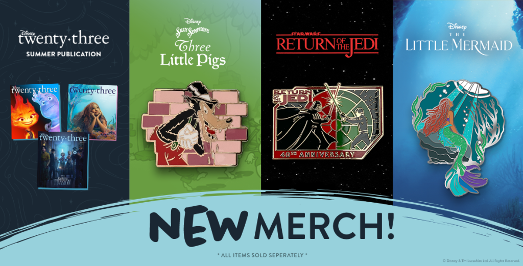 Four New Exclusive Merchandise for D23 Gold Members!