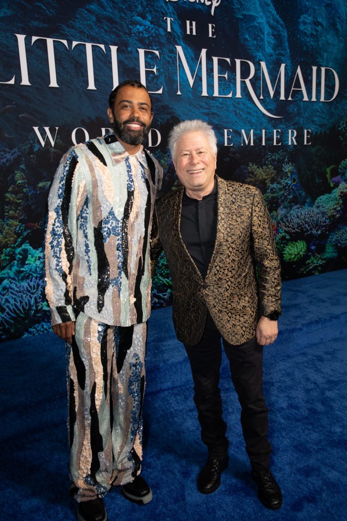 Daveed Diggs and Alan Menken attend the World Premiere of Disney's "The Little Mermaid" at the Dolby Theatre in Hollywood, CA on Monday, May 8, 2023 (photo: Alex J. Berliner/ABImages)