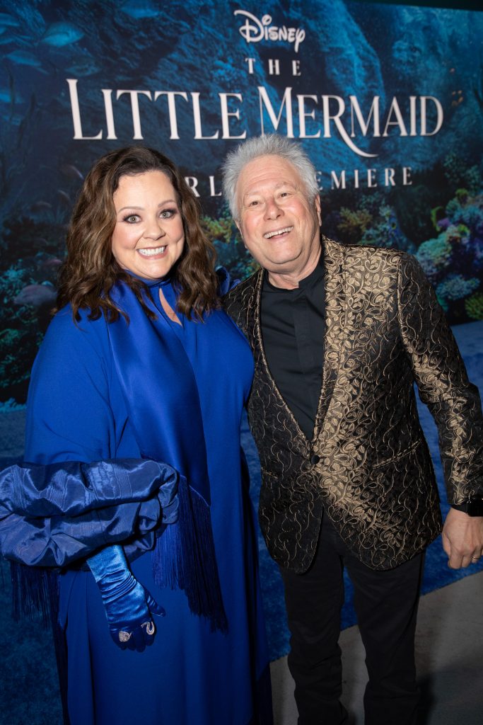 Melissa McCarthy and Alan Menken attend the World Premiere of Disney's "The Little Mermaid" at the Dolby Theatre in Hollywood, CA on Monday, May 8, 2023 (photo: Alex J. Berliner/ABImages)