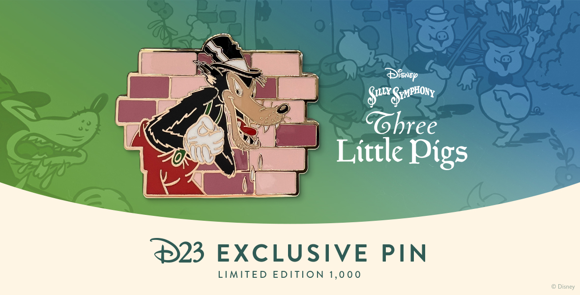 Three Little Pigs Pin