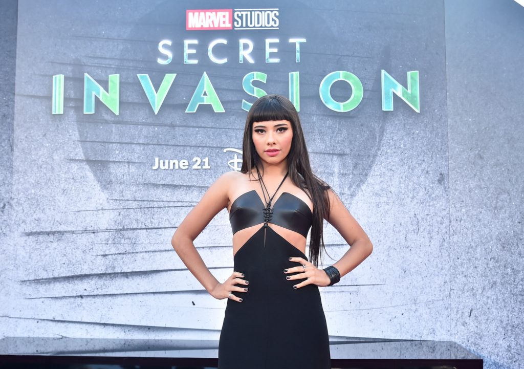 LOS ANGELES, CALIFORNIA - JUNE 13: Xochitl Gomez attends the Secret Invasion launch event at the El Capitan Theatre in Hollywood, California on June 13, 2023. (Photo by Alberto E. Rodriguez/Getty Images for Disney)