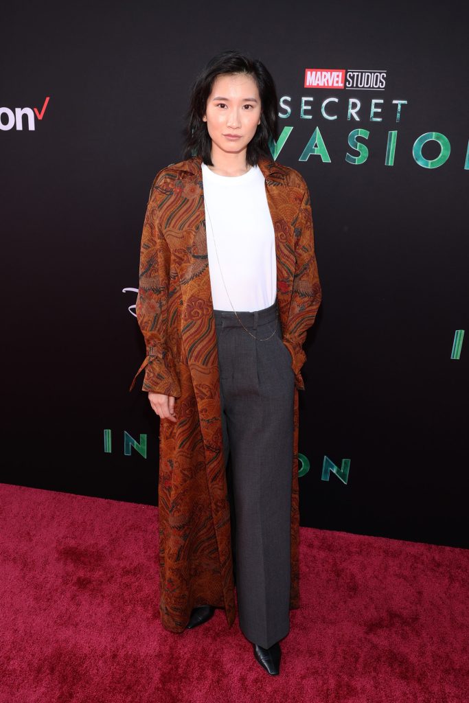 LOS ANGELES, CALIFORNIA - JUNE 13: Meng'er Zhang attends the Secret Invasion launch event at the El Capitan Theatre in Hollywood, California on June 13, 2023. (Photo by Jesse Grant/Getty Images for Disney)