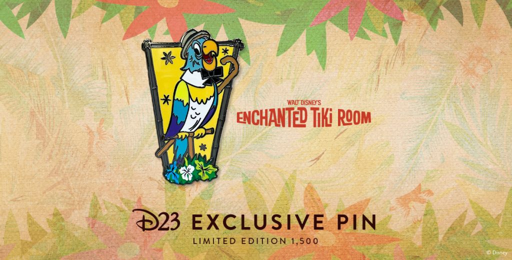 D23 Pin Celebrates 60 Tropically Triumphant Years of Walt Disney’s Enchanted Tiki Room