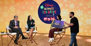 Good Morning America's George Stephanopoulos and Linsey Davis surprise special guest Taylor Price with a giant ticket to see Disney's Aladdin on Broadway.