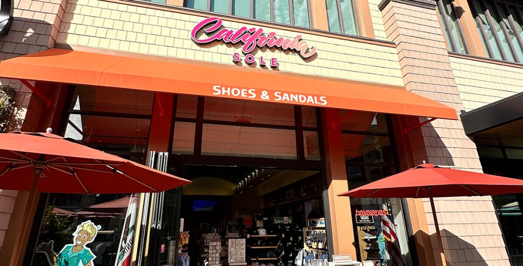 D23 Gold Members Receive 10% off at California Sole, Downtown Disney District, CA