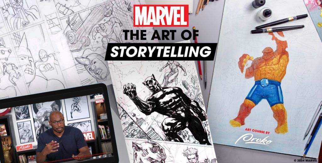 “Marvel’s The Art of Storytelling”- A Proko Online Art Course: 25% off for D23 Members