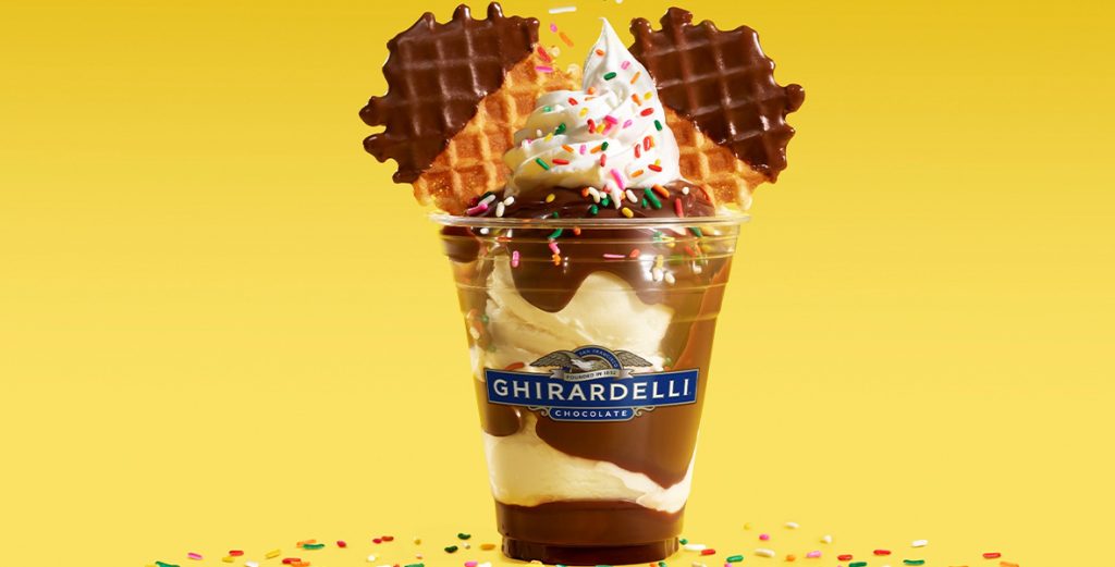 D23 Gold Members: Enjoy a Free Chocolate Bar with Specialty Sundae Purchase at Ghirardelli Chocolate!
