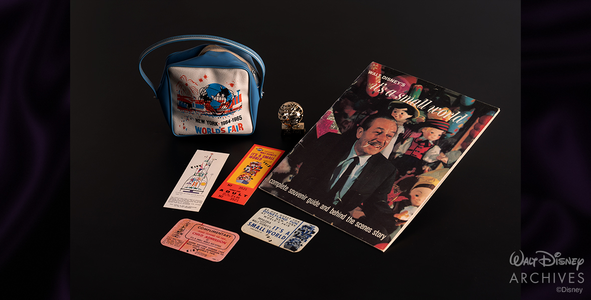 A collection of rarely seen objects and memorabilia from the 1964-1965 New York World’s Fair, as part of the Walt Disney Archives collection.