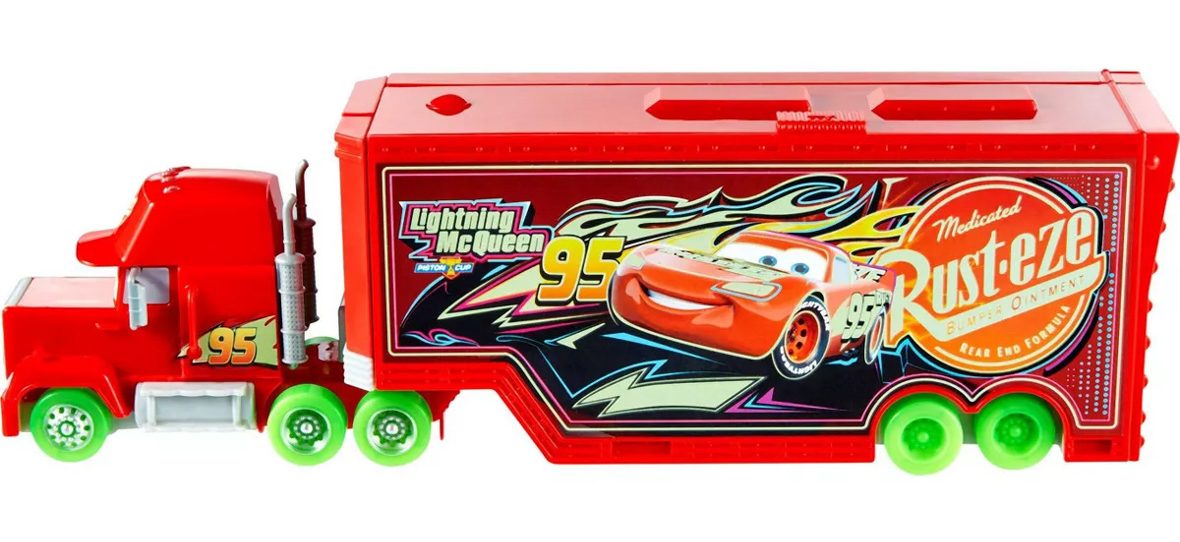 Cars Glow Racers Transforming Mack Playset truck toy.