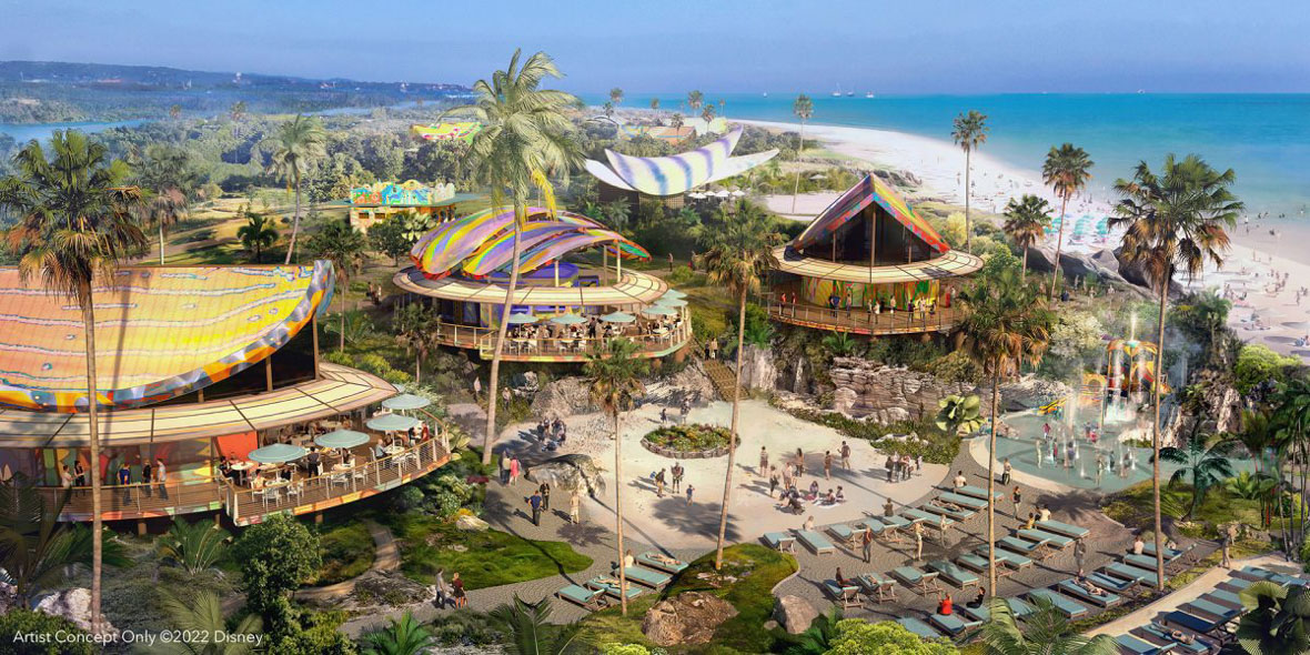 Concept art for Disney Lookout Cay at Lighthouse Point
