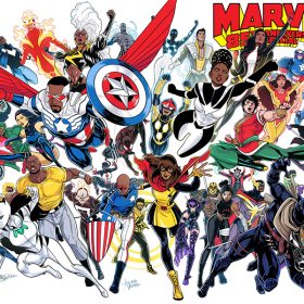 The Marvel 85th Anniversary Wraparound Variant Cover features a collection of Marvel Variants. The cover reads: “MARVEL 85th ANNIVERSARY SPECIAL,” and “CELEBRATING MARVEL.”
