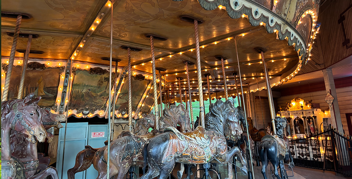 The iconic Griffith Park merry-go-round and organ that inspired Walt Disney to create Disneyland