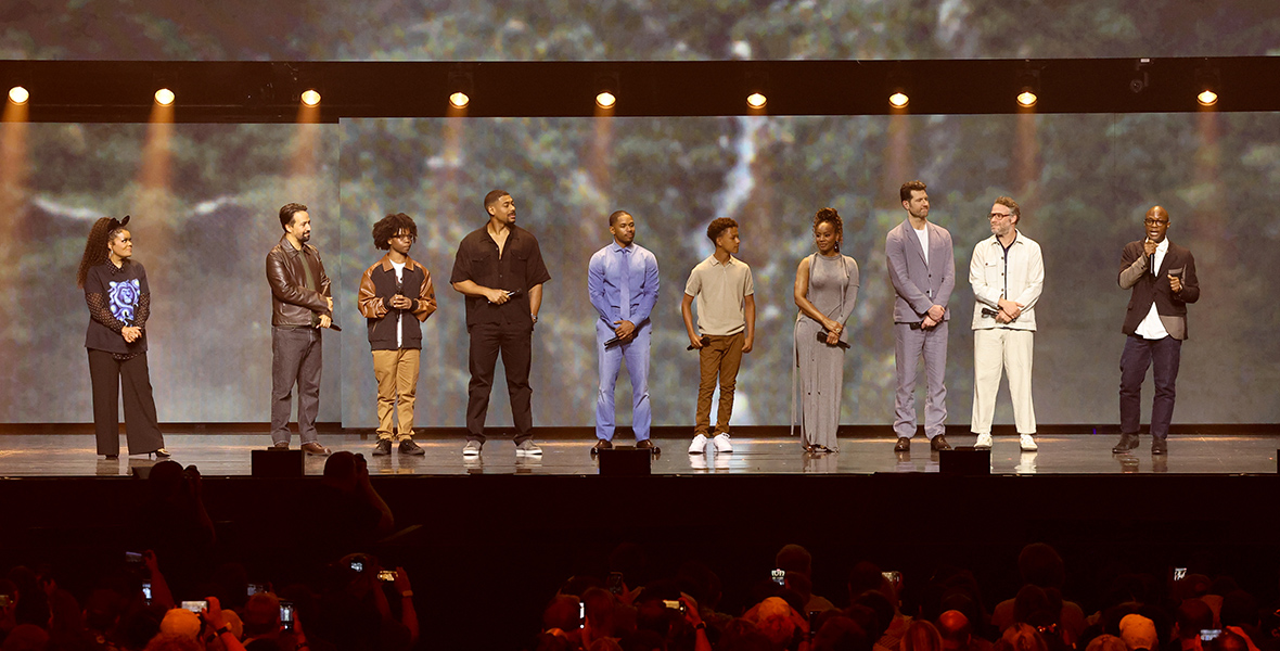 YVETTE NICOLE BROWN, LIN-MANUEL MIRANDA, BRAELYN RANKINS, AARON PIERRE, KELVIN HARRISON JR., THEO SOMOLU, ANIKA NONI ROSE, BILLY EICHNER, SETH ROGEN, BARRY JENKINS