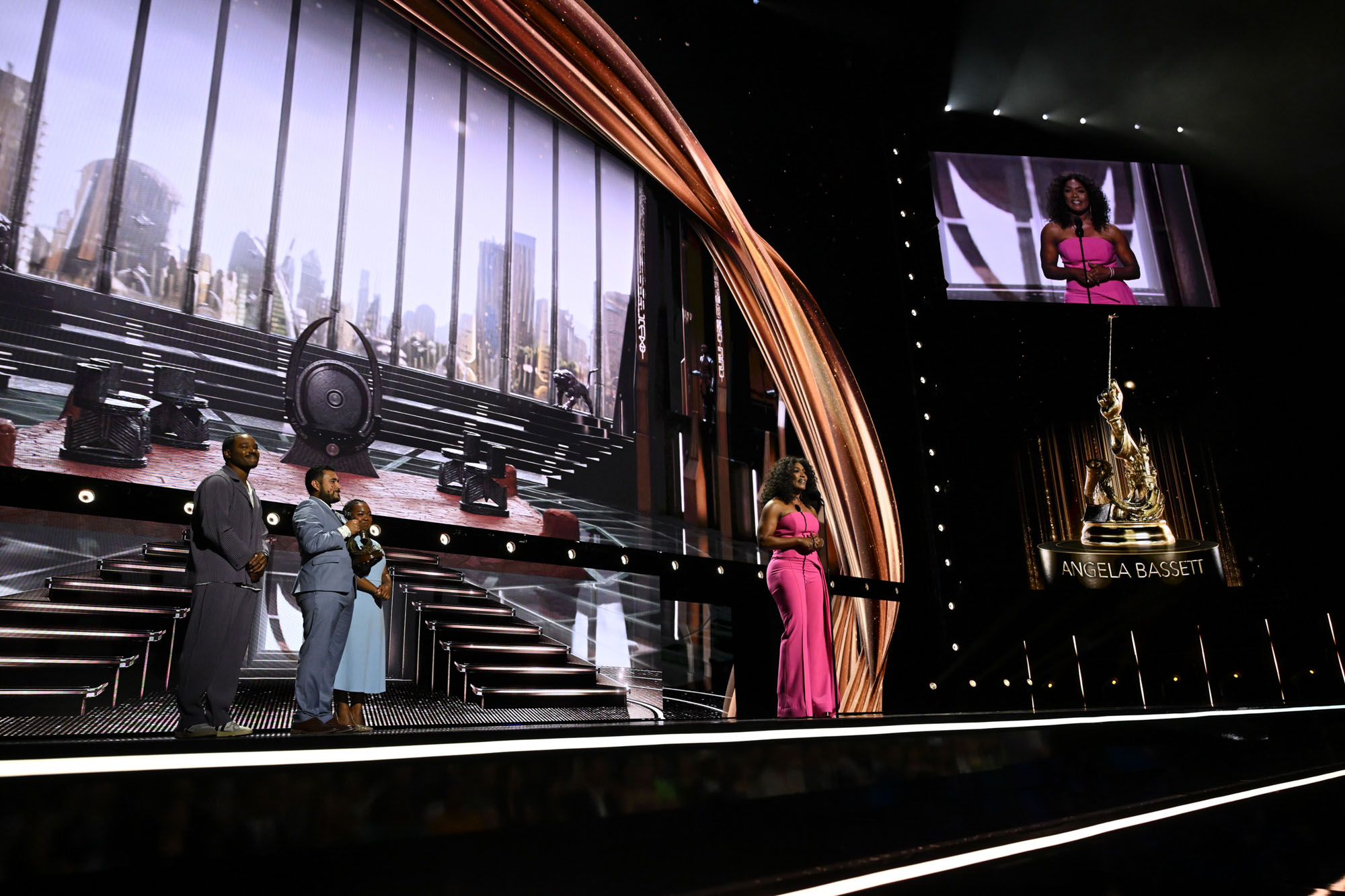 Angela Bassett appears at the Disney Legends Awards ceremony at the Honda Center in Anaheim, California, as part of D23: The Ultimate Disney Fan Event.