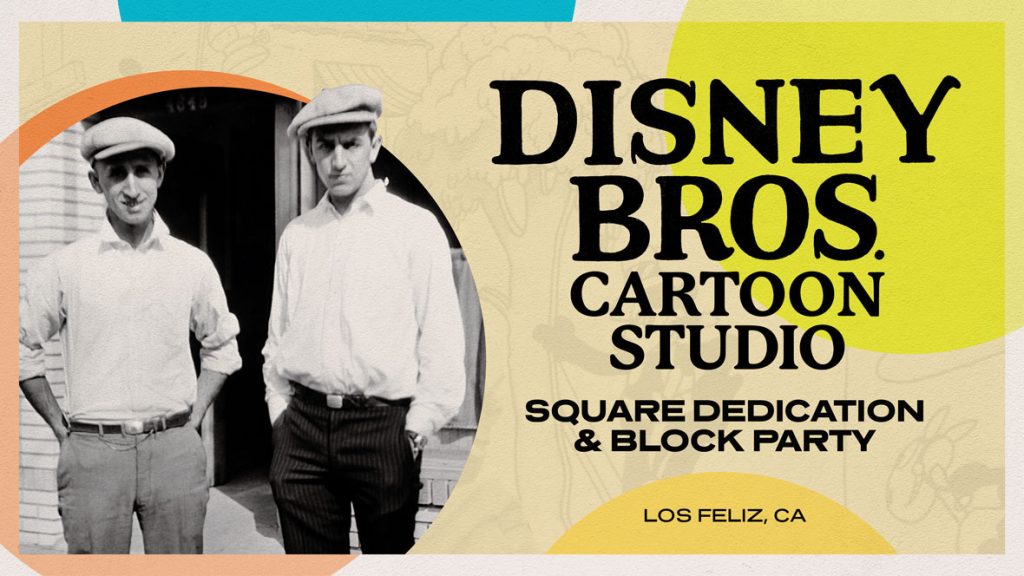 Dedication of Disney Bros. Cartoon Studio Square in Los Feliz, CA