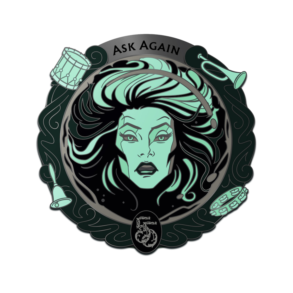 Haunted Mansion 55th Anniversary Spinner Glow Pin – Leota’s Fortunes