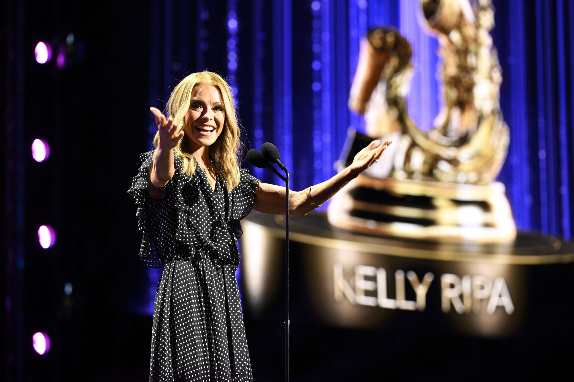 Kelly Ripa appears at the Disney Legends Awards ceremony at the Honda Center in Anaheim, California, as part of D23: The Ultimate Disney Fan Event.