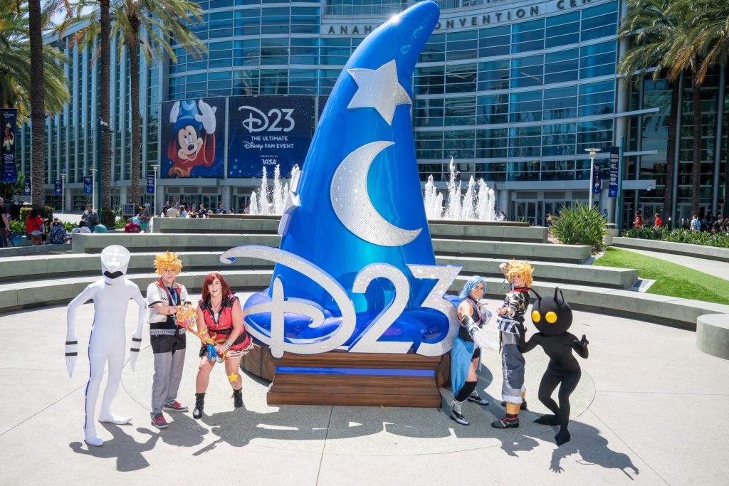 D23: THE ULTIMATE DISNEY FAN EVENT PRESENTED BY VISA  - Fans of all ages express their creativity through costumes celebrating their favorite characters and films. D23: The Ultimate Disney Fan Event presented by Visa, taking place at the Anaheim Convention Center on August 9, 10, and 11, 2024, is a one-of-a-kind, multi-day fan experience showcasing the very best in creative storytelling and unrivaled innovation from across the worlds of Disney. The event has been reimagined to be more expansive and more immersive than ever before, offering fans access to more of what they love. (The Walt Disney Company)