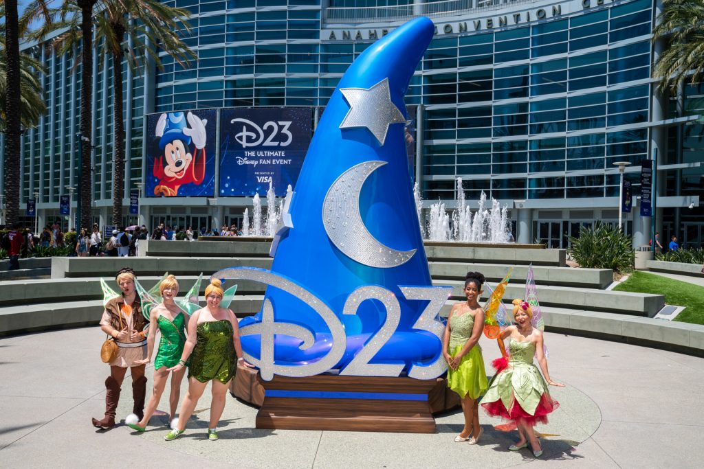 D23: THE ULTIMATE DISNEY FAN EVENT PRESENTED BY VISA  - Fans of all ages express their creativity through costumes celebrating their favorite characters and films. D23: The Ultimate Disney Fan Event presented by Visa, taking place at the Anaheim Convention Center on August 9, 10, and 11, 2024, is a one-of-a-kind, multi-day fan experience showcasing the very best in creative storytelling and unrivaled innovation from across the worlds of Disney. The event has been reimagined to be more expansive and more immersive than ever before, offering fans access to more of what they love. (The Walt Disney Company)