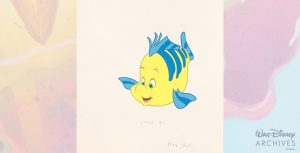 A sole drawing of Flounder with a white background.