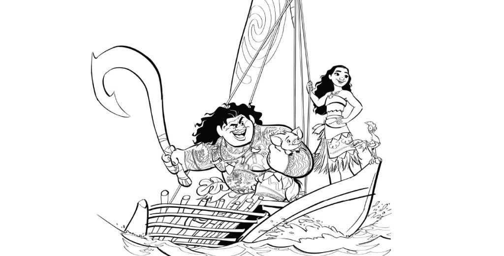 You’ll Love These Moana Coloring Pages