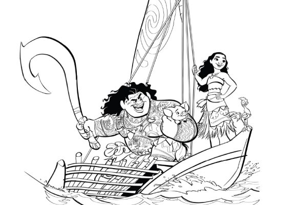 You’ll Love These Moana Coloring Pages