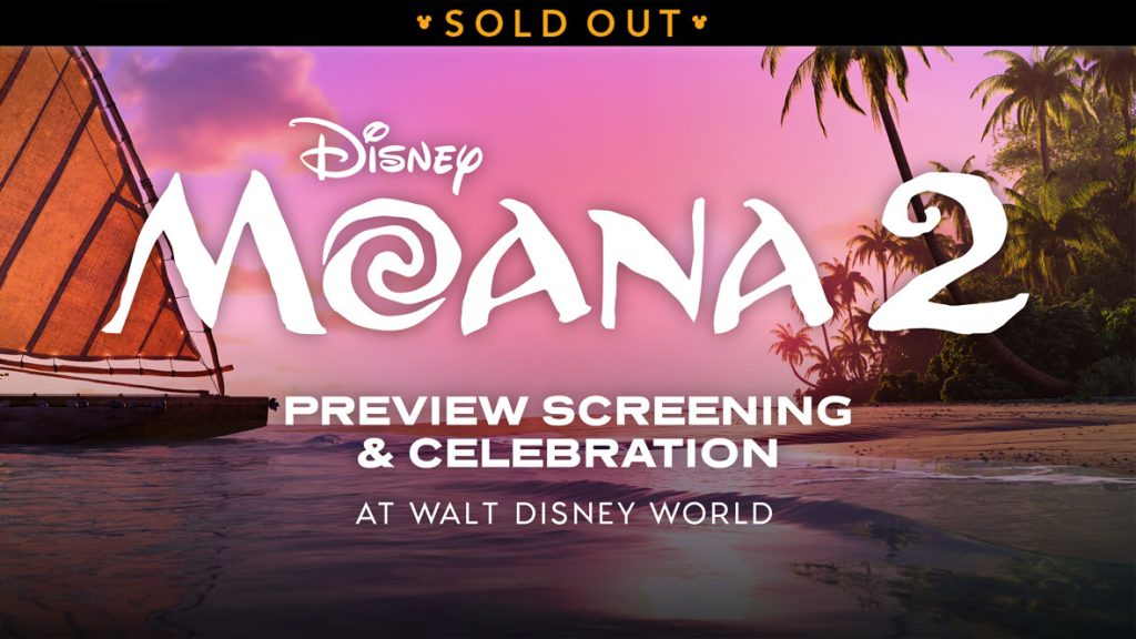 Moana 2 Preview Screening & Celebration at Walt Disney World