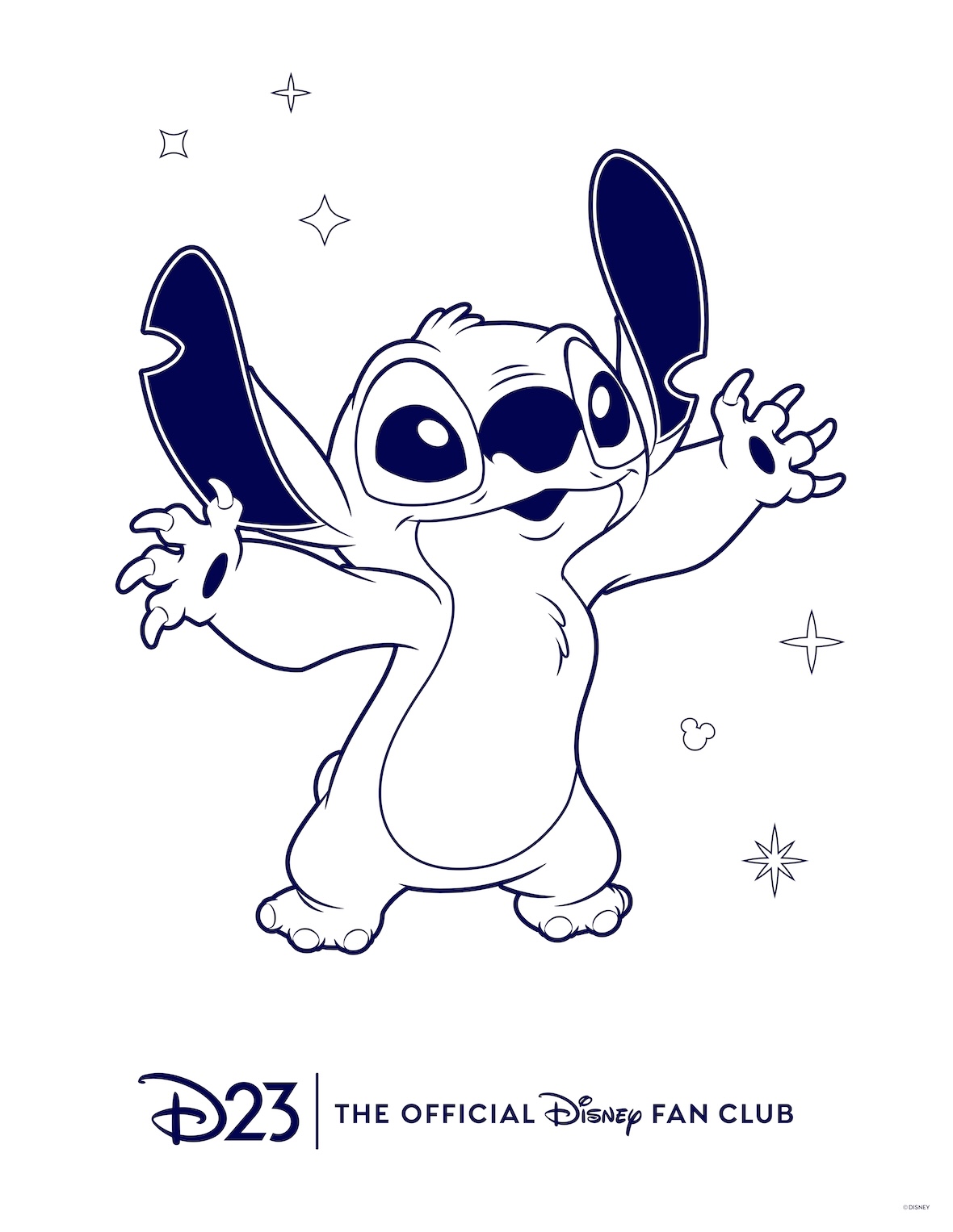 D23 Coloring Book - Stitch D23 Coloring Book - Stitch