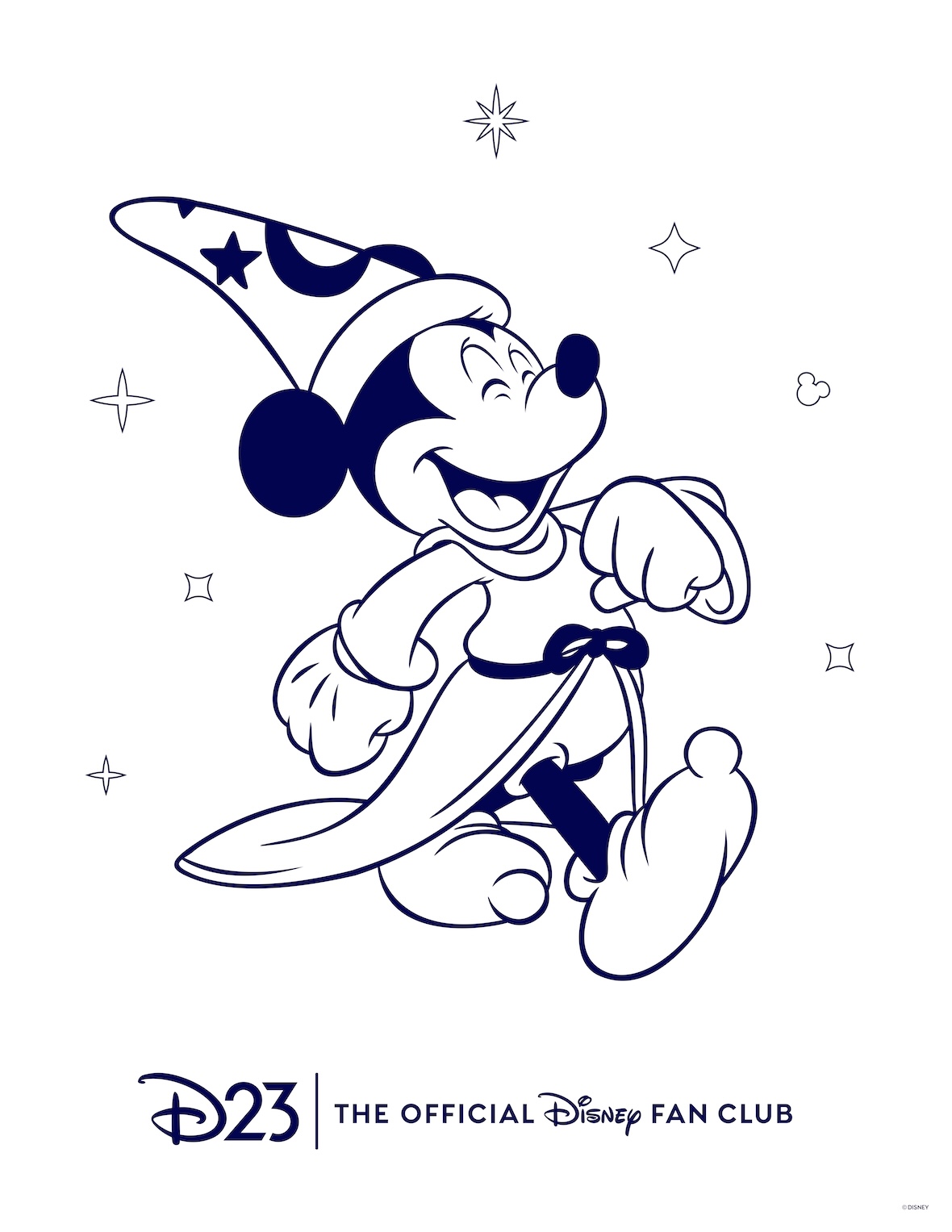 D23 Coloring Book - Mickey D23 Coloring Book - Mickey