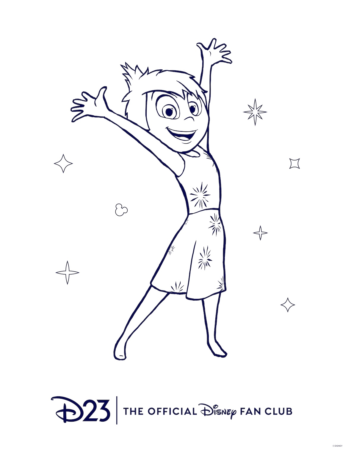 D23 Coloring Book - Joy D23 Coloring Book - Joy