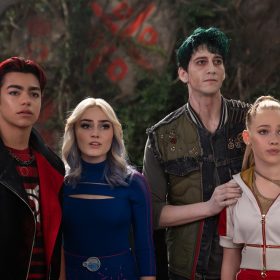 In ZOMBIES 4: Dawn of the Vampires, tensions flare when Zed, played by Milo Manheim, and Addison, played by Meg Donnelly, find themselves acting as camp counselors between two opposing supernatural factions.