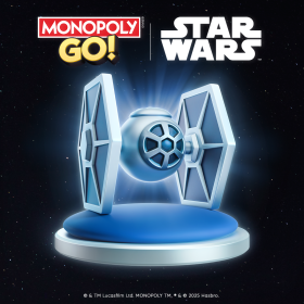 Free in-game TIE-Fighter TOKEN when you play MONOPOLY GO