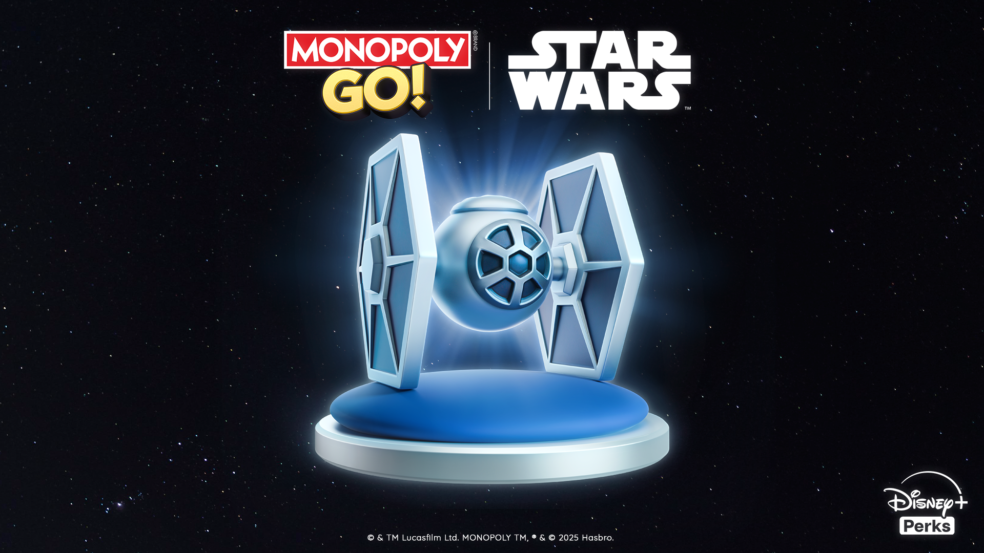 Free in-game TIE-Fighter TOKEN when you play MONOPOLY GO