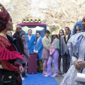 The Queen of Hearts (Rita Ora) and Cinderella (Brandy) come face to face at Auradon Prep in Disney's Descendants: The Rise of Red.