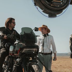 (L-R) Sebastian Stan and director Jake Schreier on the set of Marvel Studios' Thunderbolts*