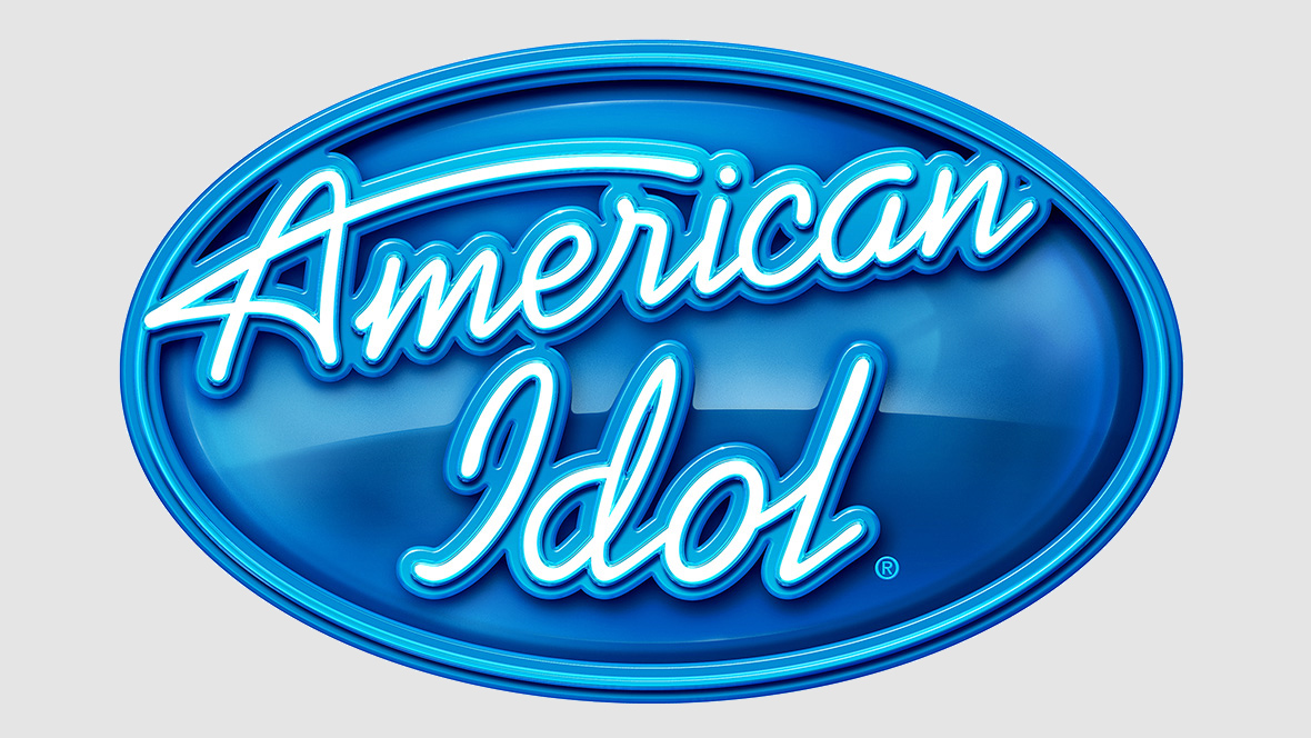 The American Idol logo on a white background