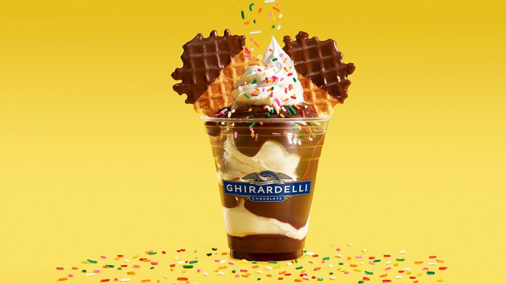 Gold Member Offer: Free Chocolate Bar with Specialty Sundae Purchase at Ghirardelli Chocolate