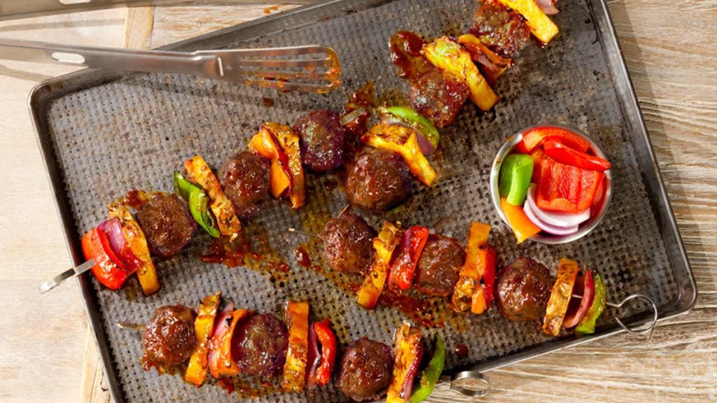 Grilled Impossible® Hawaiian BBQ Skewers Inspired by Lilo & Stitch