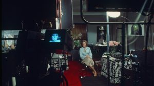 Barbara Walters and the ABC News crew at the 1976 Presidential Debate.