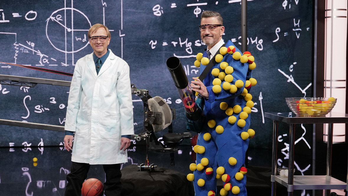 "Science Bob" Pflugfelder and Jimmy Kimmel on Jimmy Kimmel Live