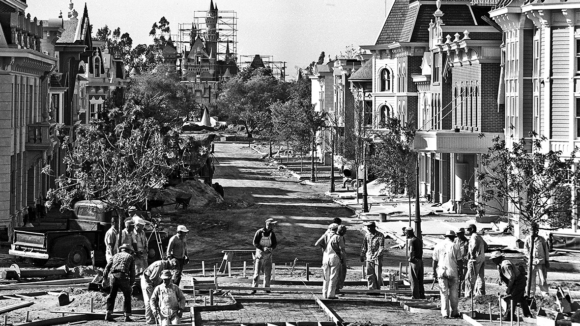 Construction on Disneyland.