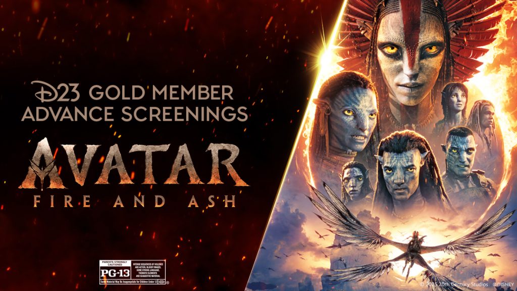D23 Gold Member Advance Screenings of Avatar: Fire and Ash