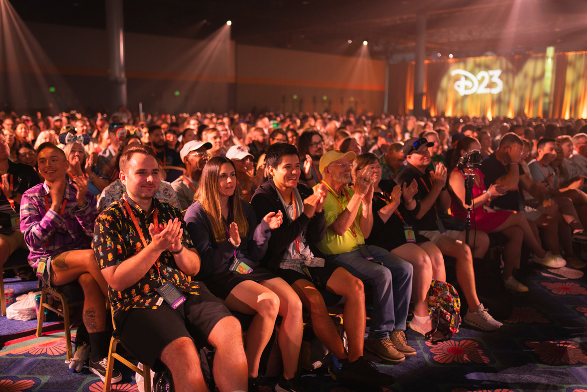 a wide shot of a Destination D23 audience