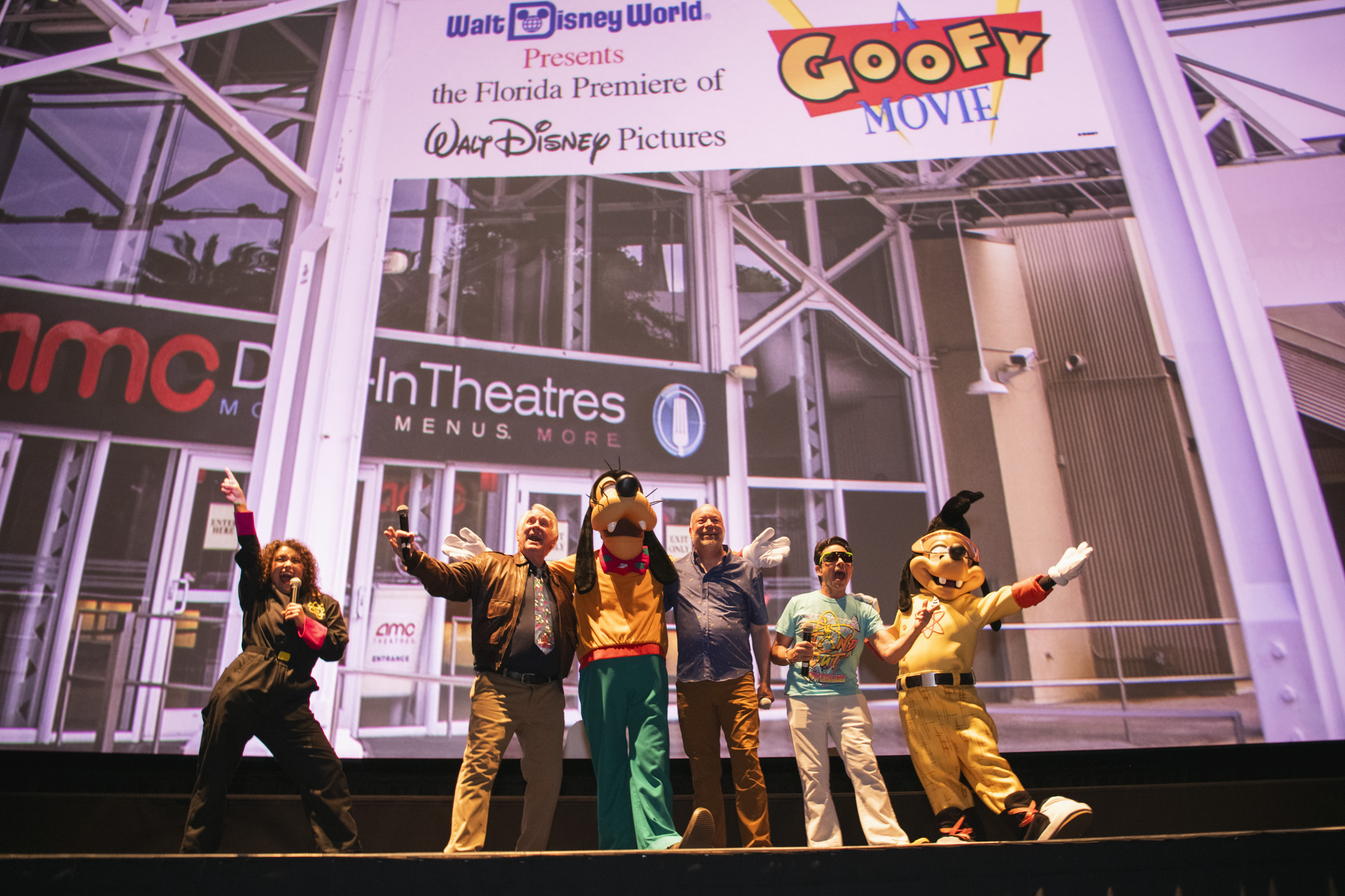 scenes from the final stop on the D23 On the Road: A Goofy Movie series, which recreated the film&rsquo;s premiere at Disney Springs. director Kevin Lima and members of the voice cast, Jason Marsden and Disney Legend Bill Farmer were on hand.