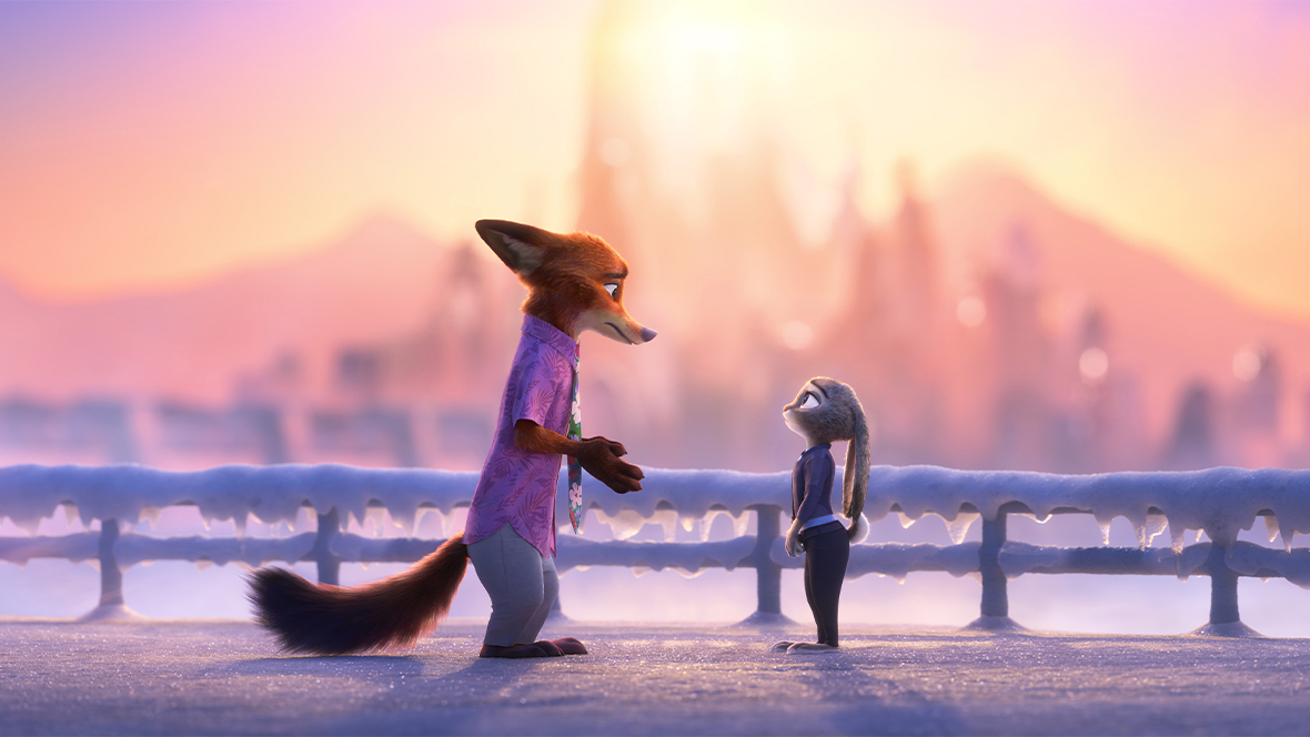 A still from Walt Disney Animation Studios’ Zootopia 2.