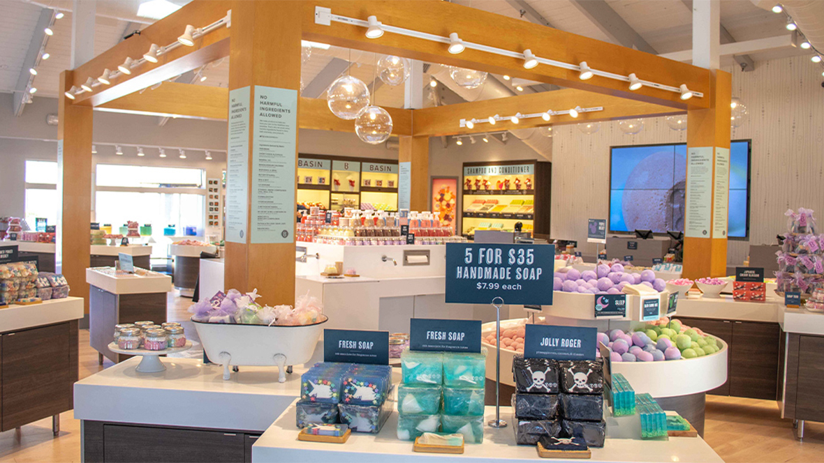 An image of a display at Basin, Disney Springs.