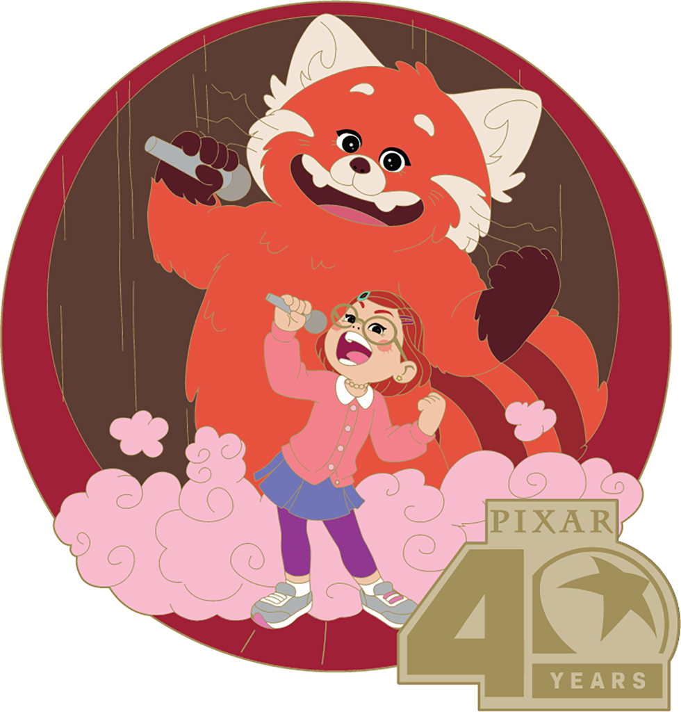Pixar Animation Studios 40th Pin &ndash; Turning Red