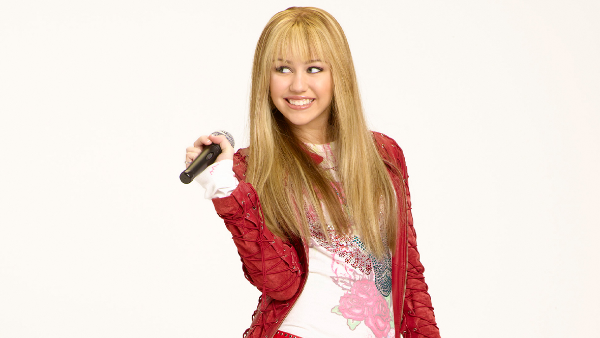 A promotional image of Miley Cyrus as Hannah Montana.